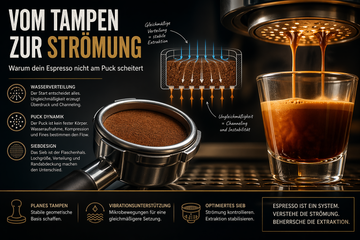 Espresso instability despite tamping – the filter basket geometry