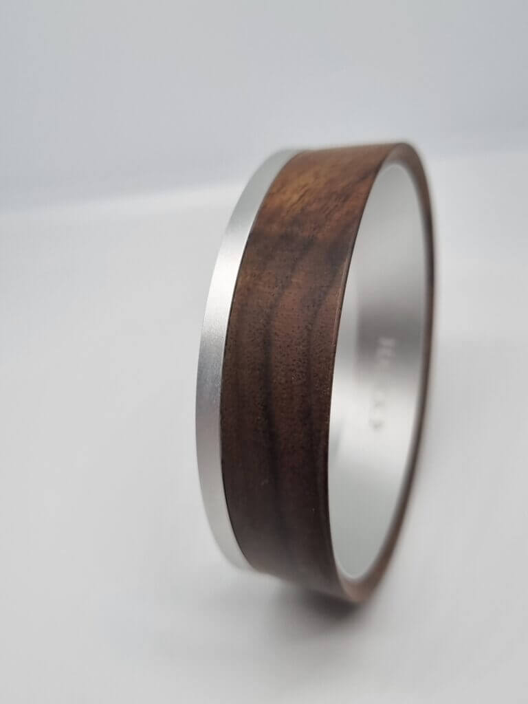 Hauck Coffeenizer Espresso magnetic Dosing Funnel Nußholz