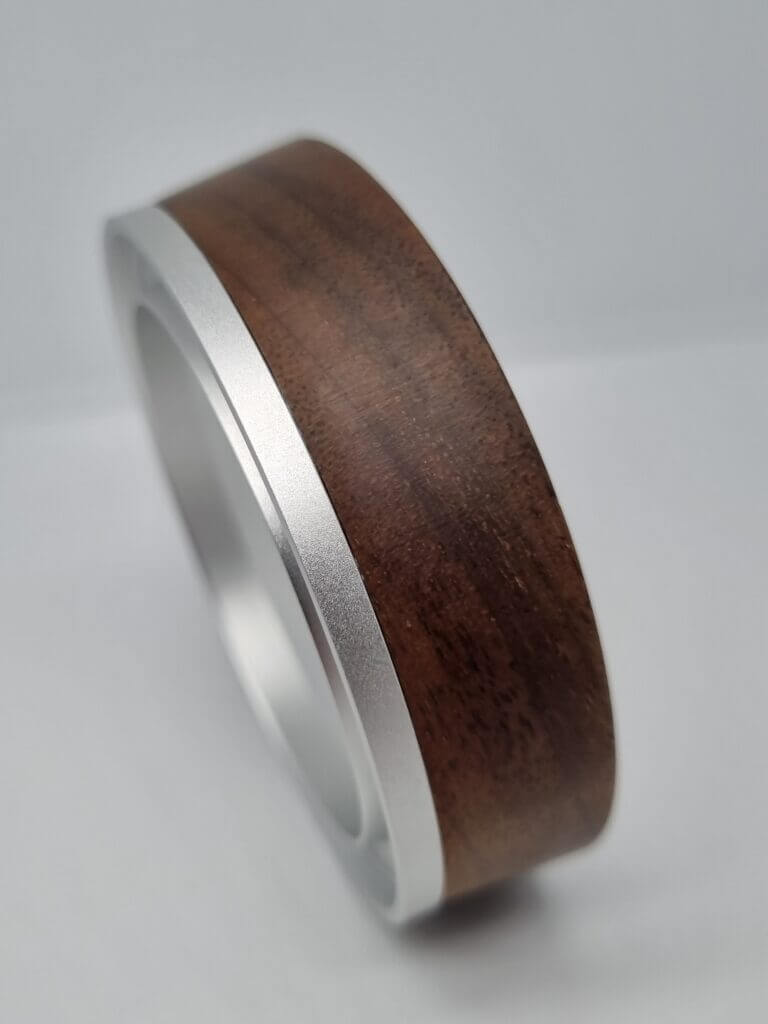 Hauck Coffeenizer Espresso magnetic Dosing Funnel Nußholz