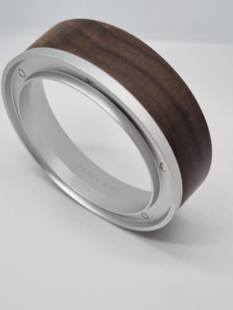 Hauck Coffeenizer Espresso magnetic Dosing Funnel Nußholz