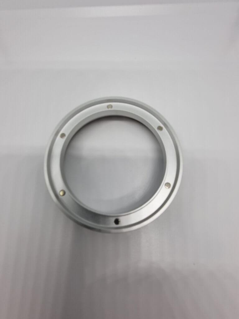 Hauck Coffeenizer Espresso magnetic Dosing Funnel Nußholz von unten