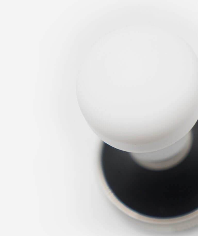 Hauck Tamper Barista Line Vega Nylon white Topside