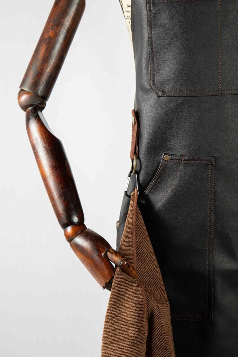 Hauck Kaktus Leder Schürze Organic deep Brown