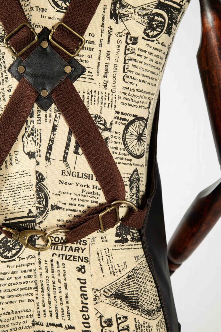 Hauck Kaktus Leder Schürze Organic deep Brown