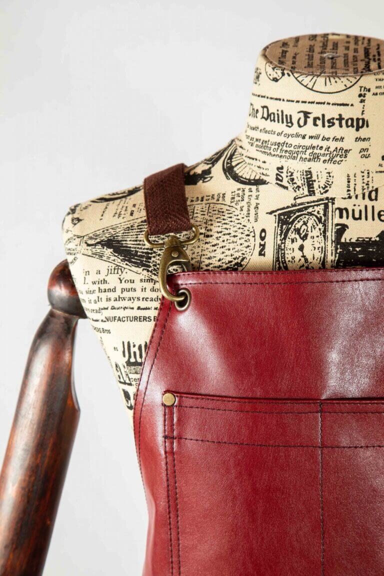 Hauck Kaktus Leder Schürze Organic Red