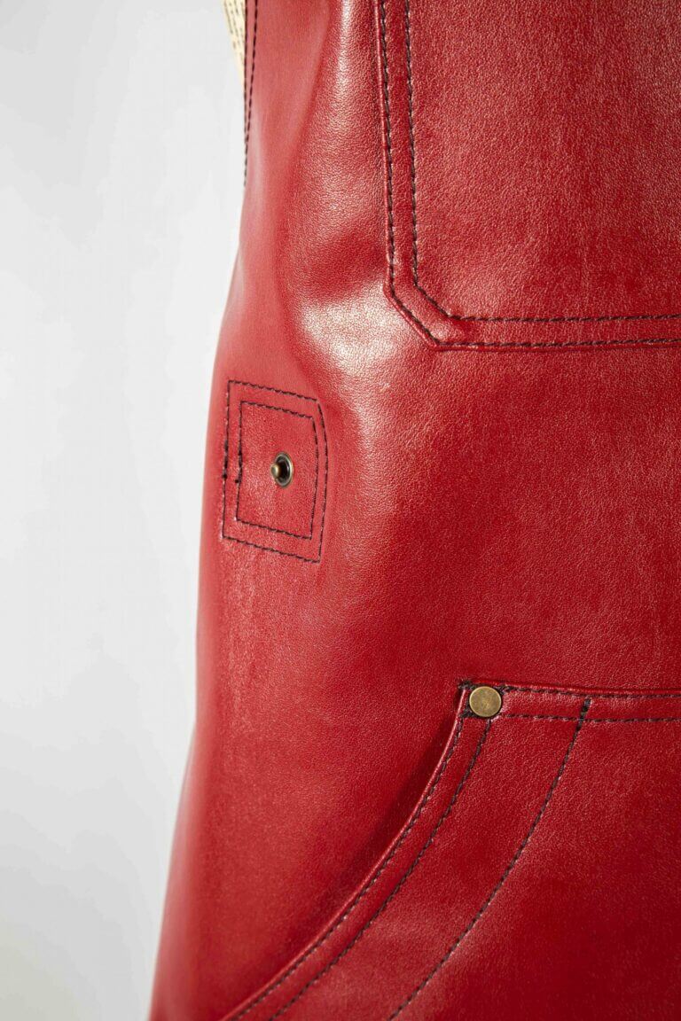 Hauck Kaktus Leder Schürze Organic Red