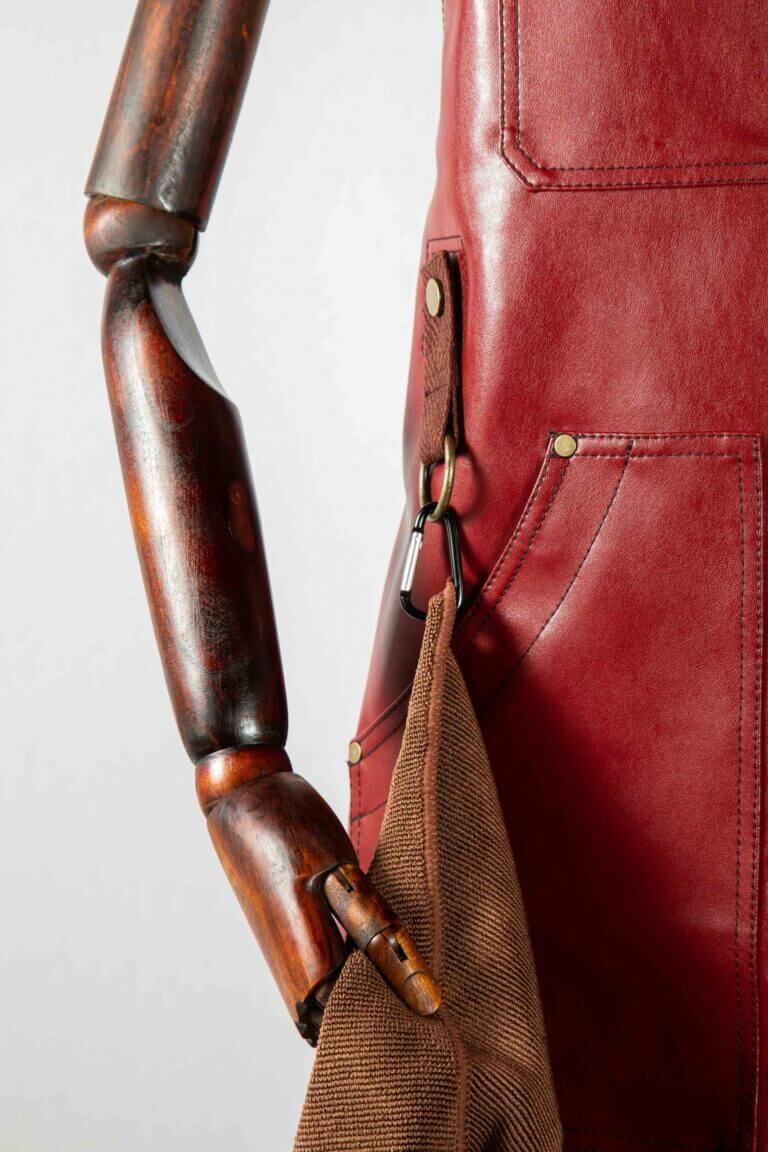 Hauck Kaktus Leder Schürze Organic Red