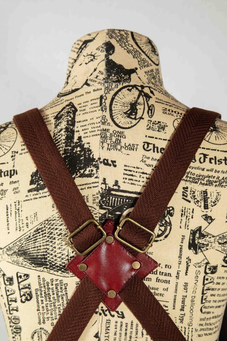 Hauck Kaktus Leder Schürze Organic Red