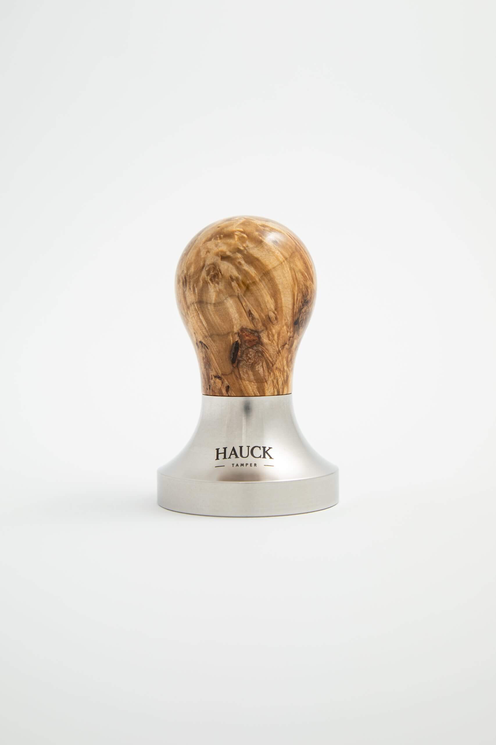 Hauck Tamper spotted maple burl stabilized Rune Hybrid