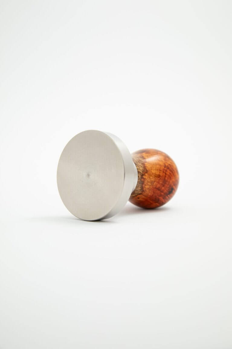 Hauck Tamper Amboyna burl stabilized Rune Hybrid flat base