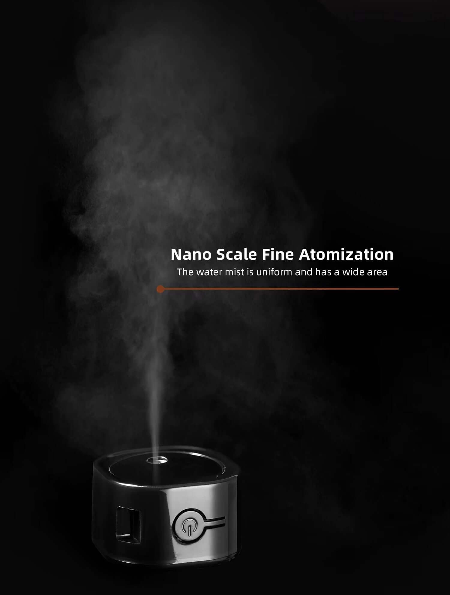 Hauck Atomizer - Electric Anti-Static Bean Sprayer, showcasing sleek design and steam function on a marble surface.