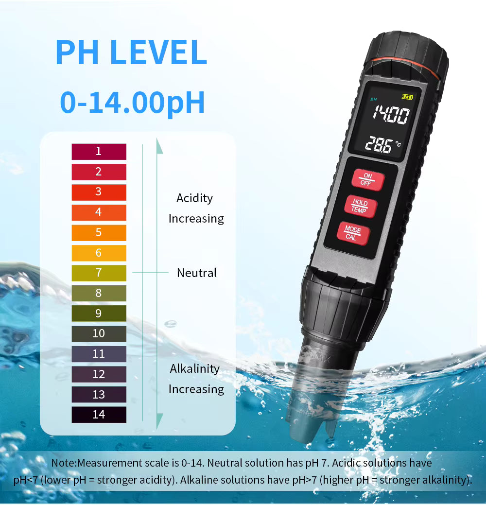 HX 7 – 7-in-1 Wasserqualitätstester – Frontansicht