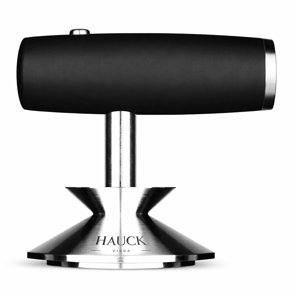 Hauck Vibra, schwarz POM mit Edelstahlbasis für effiziente Espresso Zubereitung