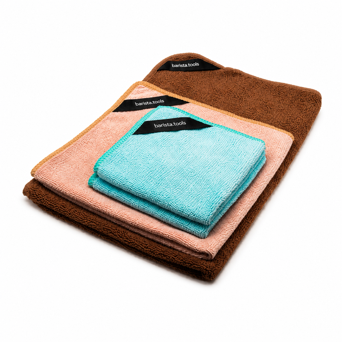 Barista Tuch 4er Kit in Gastro-Qualität – vier Mikrofasertücher von barista.tools