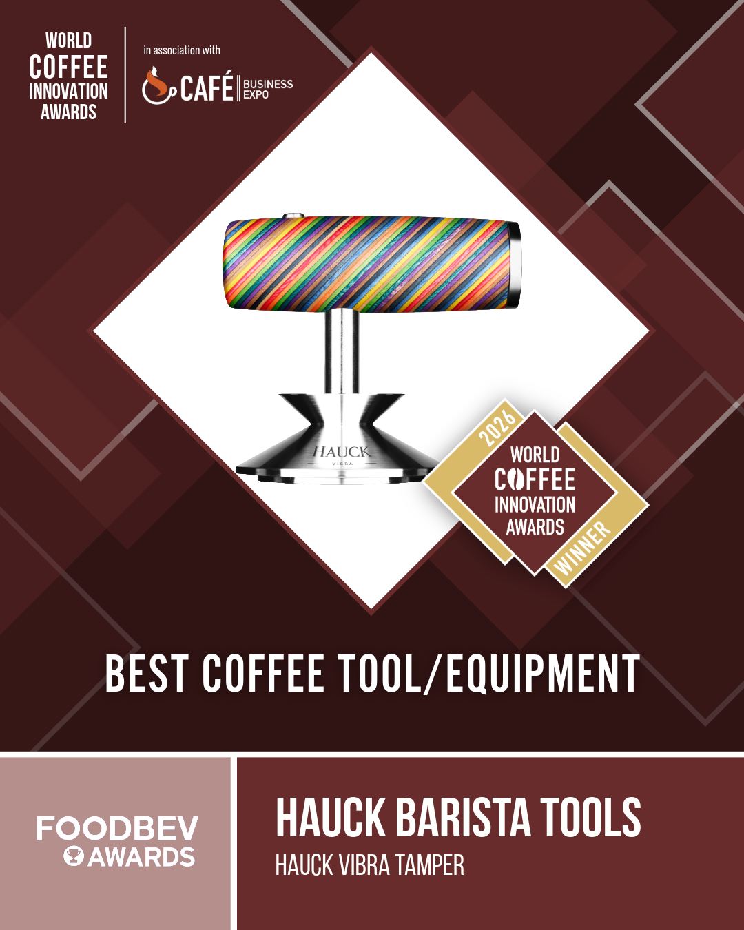 Hauck Vibra 2.0 – Gewinner World Coffee Innovation Awards 2026, Coffee Tool / Equipment