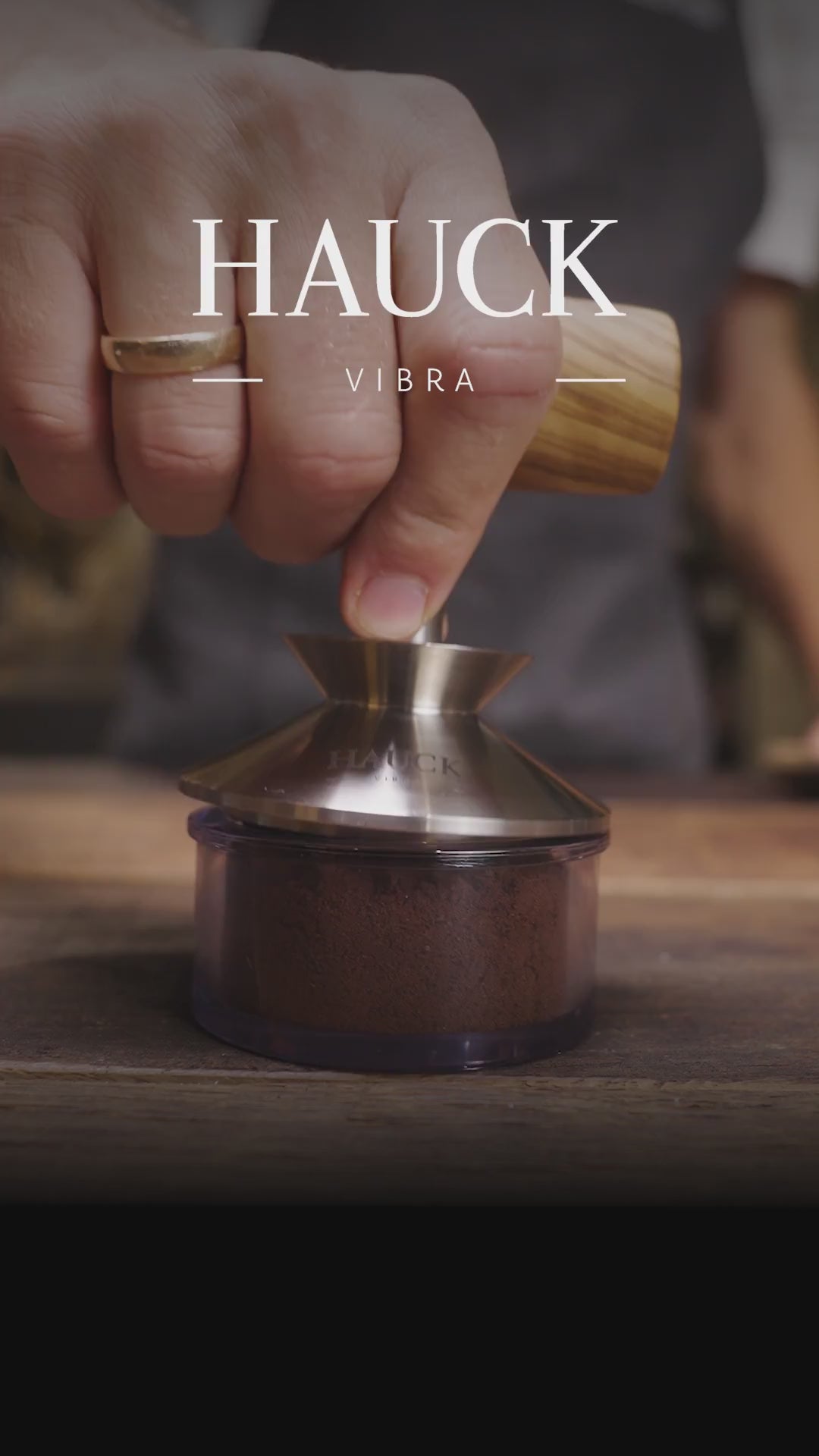 Hauck Vibrationstamper zum einfachen Zubereiten von Kaffee.