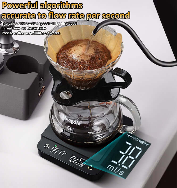 digitale Kaffeewaage mit externer Anzeige für Filterkaffee