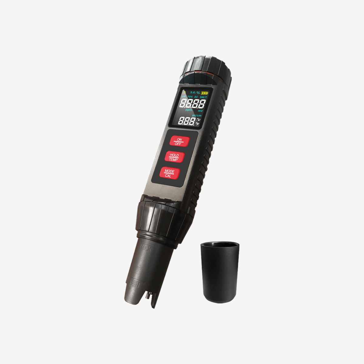 HX 7 – 7-in-1 Wasserqualitätstester – Frontansicht